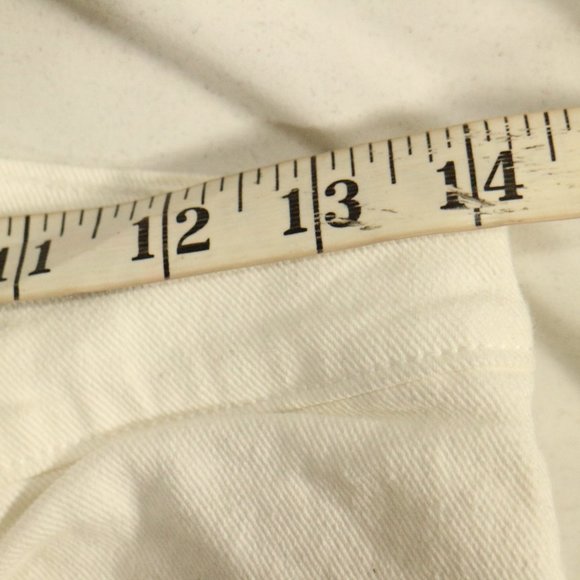 VTG COSMO White Denim Straight Leg Jeans Sz 9/10 - Picture 15 of 15